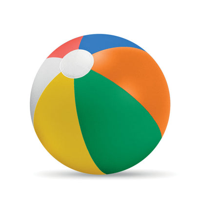 Pelota de playa hinchada de colores