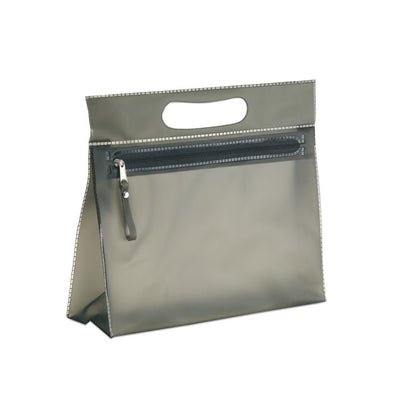 Neceser gris de plástico para avión