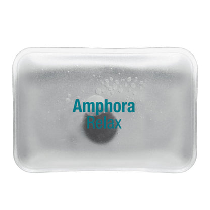 Bolsa terapéutica de calor blanca con logo impreso