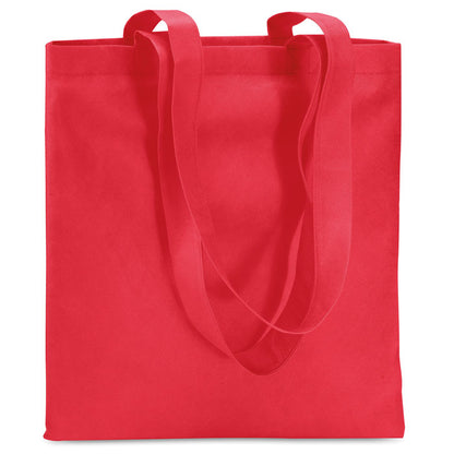 Bolsa roja de non woven con asas largas