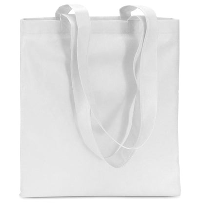 Bolsa de nonwoven de asas largas plegada