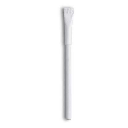Bolígrafo blanco de cartón reciclado