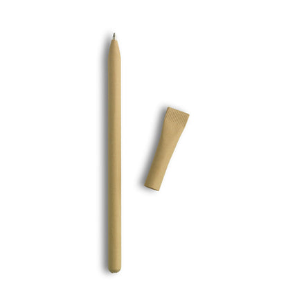 Boli de cartón reciclado kraf con tapa