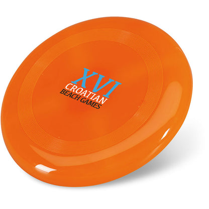 Frisbee naranja personalizado con logo