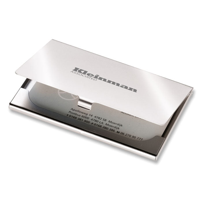 STANWELL - Tarjetero cromado - Regalos Corporativos Personalizados · Clap Comunicacion