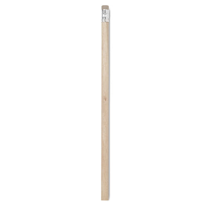 Lapiz de color madera con goma
