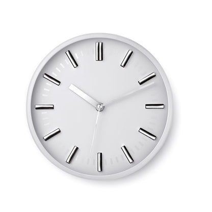 Reloj de pared redondo blanco