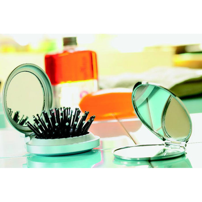 B BEAUTY - Espejo plegable con funda - Regalos Corporativos Personalizados · Clap Comunicacion