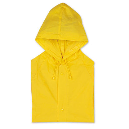Impermeable amarillo con capucha