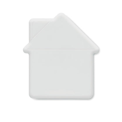 Caja de caramelos blanca con forma de casa