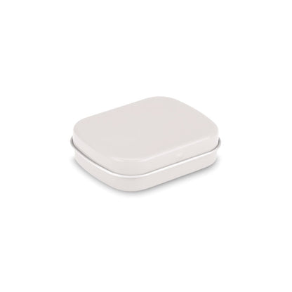 Caja blanca de metal rectangular