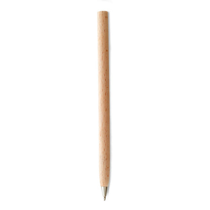 Bolígrafo sencillo de madera con tinta negra