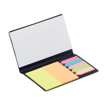 Set de notas con bloc y notas adhesivas de colores