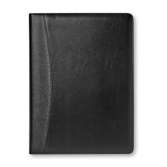 Porta folios negro símil piel cerrado
