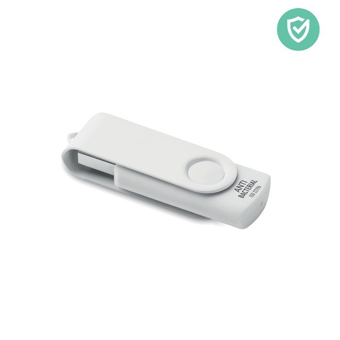 USB antibacteriana  de plástico blanco