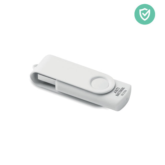 USB antibacteriana  de plástico blanco