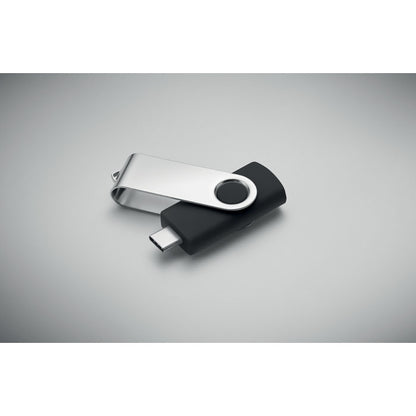 Memoria USB giratoria negra