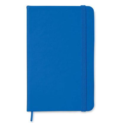 Libreta A5 azul con cierre de goma