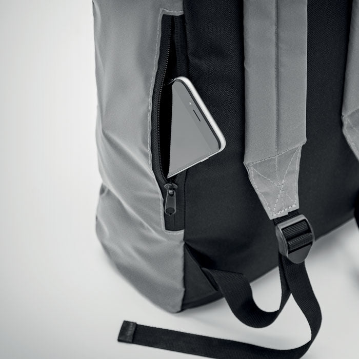 BRIGHT ROLLPACK - Mochila Rolltop reflectante - Regalos Corporativos Personalizados · Clap Comunicacion