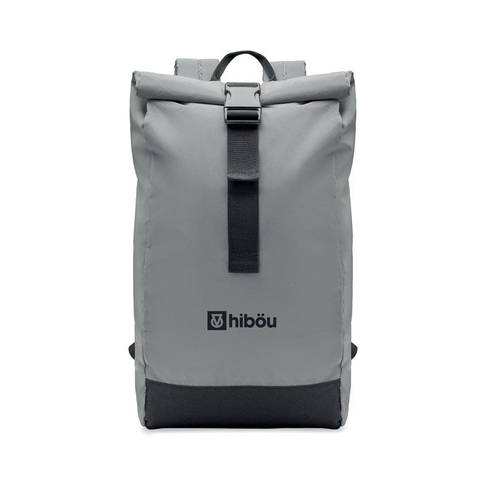 BRIGHT ROLLPACK - Mochila Rolltop reflectante - Regalos Corporativos Personalizados · Clap Comunicacion