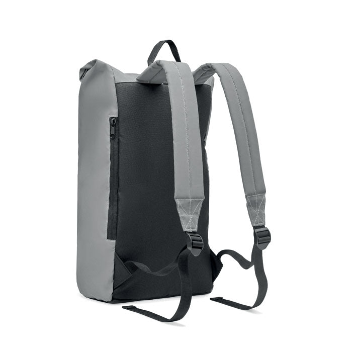 BRIGHT ROLLPACK - Mochila Rolltop reflectante - Regalos Corporativos Personalizados · Clap Comunicacion