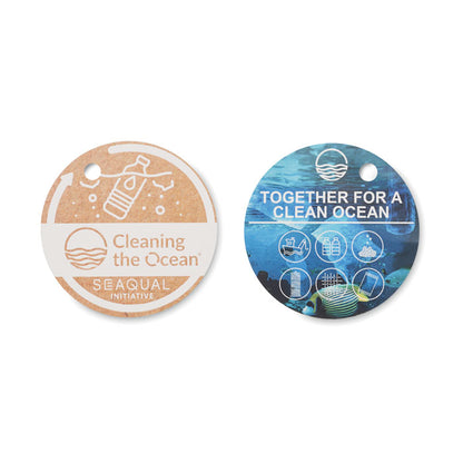 Etiquetas de toalla ecológica de playa