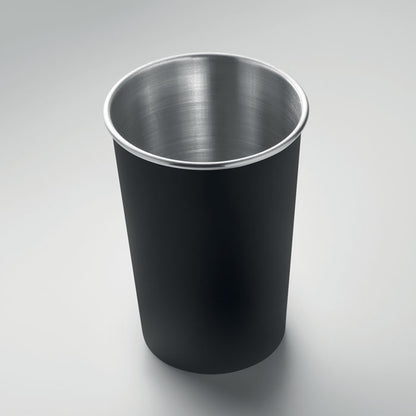 Vaso metálico negro