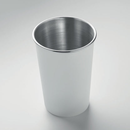 Vaso metálico gris