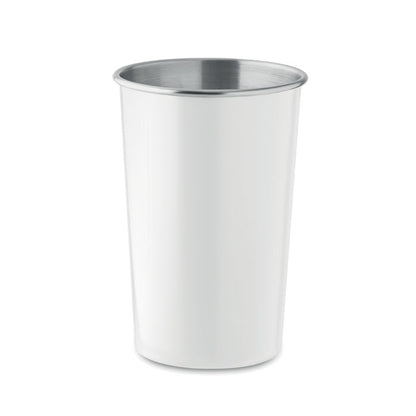 Vaso de acero inoxidable color gris