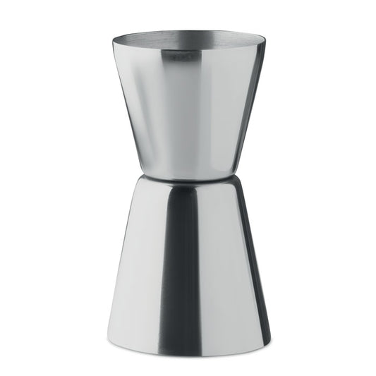 Vaso medidor de dos capacidades de acero inoxidable para cocteles