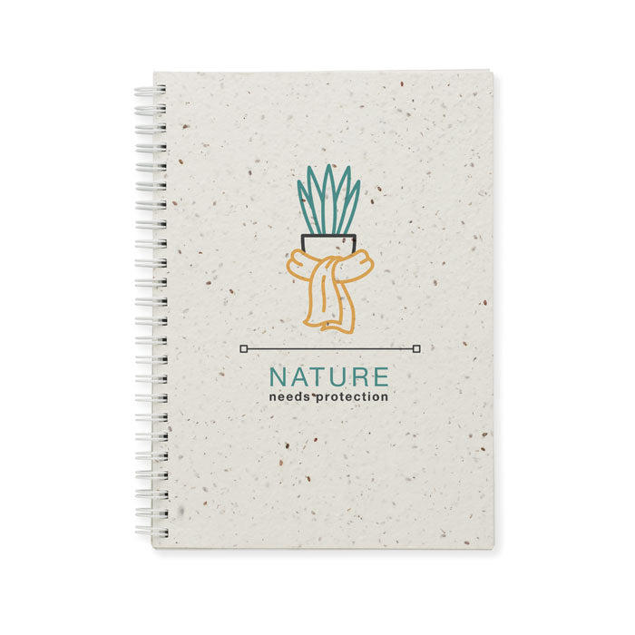 SEED RING - Libreta A5 tapas de semillas