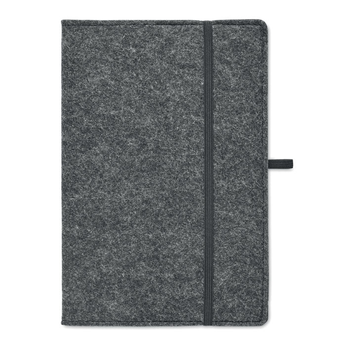 FELTBOOK - Libreta A5 RPET fieltro - Regalos Corporativos Personalizados · Clap Comunicacion