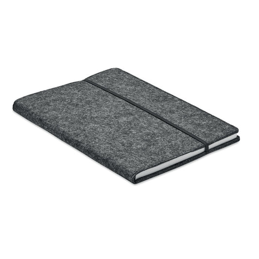 FELTBOOK - Libreta A5 RPET fieltro - Regalos Corporativos Personalizados · Clap Comunicacion