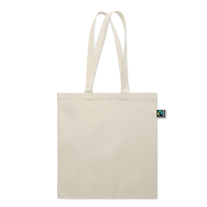 Bolsa de playa de algodón crudo con fuelle