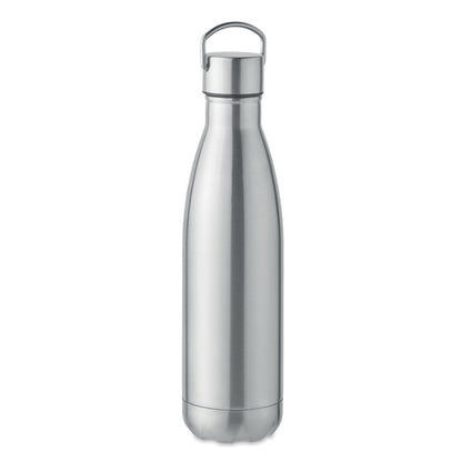Botella de acero con tapón con asa