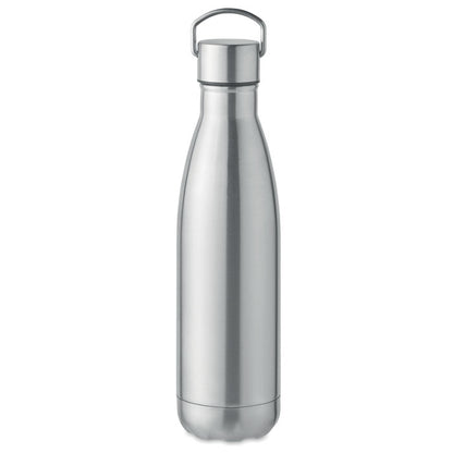 Botella de acero con tapón con asa