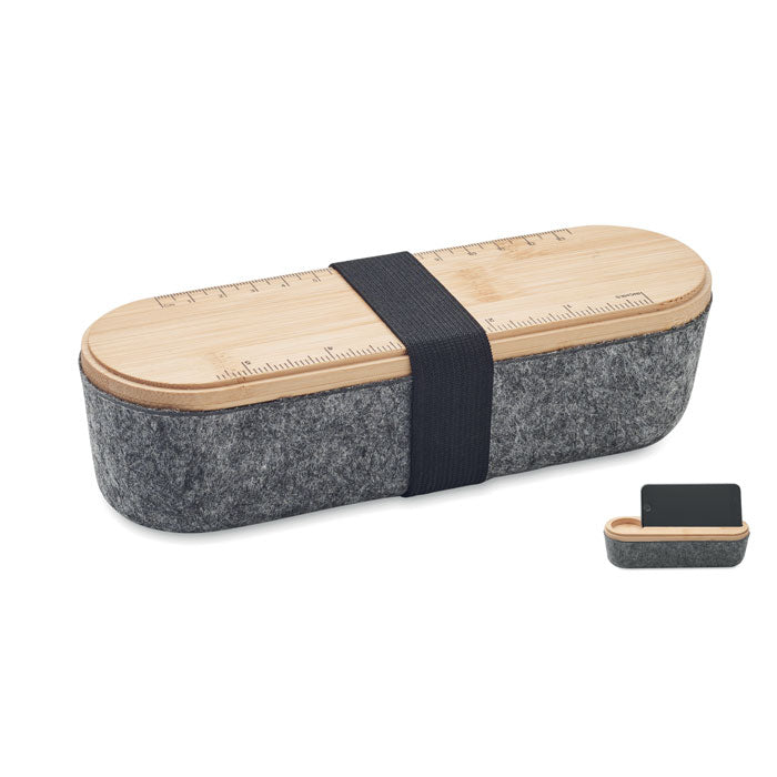 MILE - Estuche fieltro RPET con tapa - Regalos Corporativos Personalizados · Clap Comunicacion