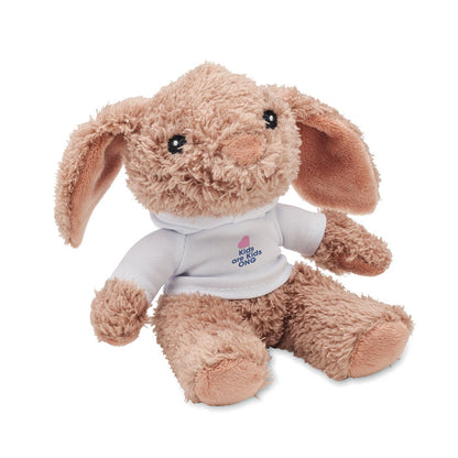 Muñeco conejo con sudadera con capucha