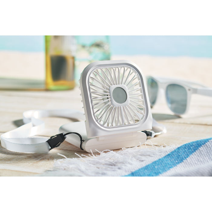 STANDFAN - Ventilador portátil plegable - Regalos Corporativos Personalizados · Clap Comunicacion