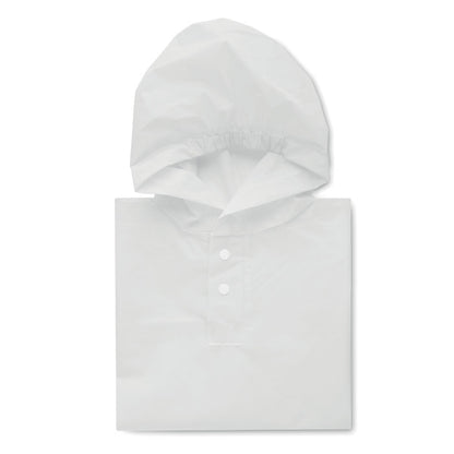 Chubasquero de niño con capucha blanco