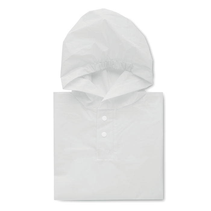 PONCHIE - Chubasquero niño PEVA capucha - Regalos Corporativos Personalizados · Clap Comunicacion