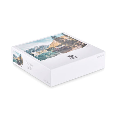 Caja con puzzle de 500 piezas de paisaje de montañas