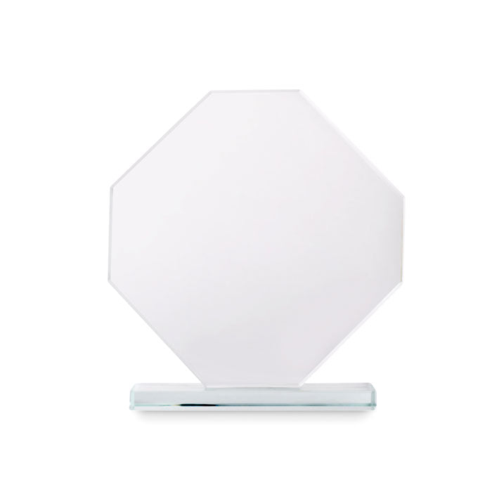 RUMBO - Trofeo de cristal con caja - Regalos Corporativos Personalizados · Clap Comunicacion