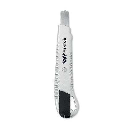 Cuter retractil de aluminio personalizado con logo