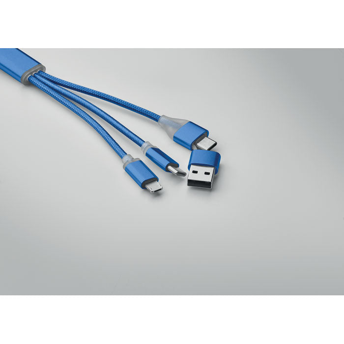 BLUE - Cable de carga 4 en 1 tipo C - Regalos Corporativos Personalizados · Clap Comunicacion