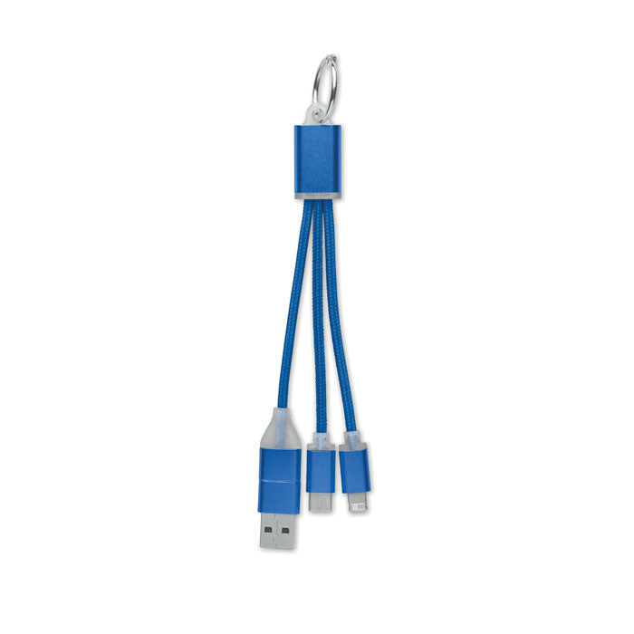 BLUE - Cable de carga 4 en 1 tipo C - Regalos Corporativos Personalizados · Clap Comunicacion