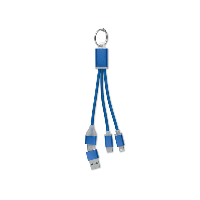 BLUE - Cable de carga 4 en 1 tipo C - Regalos Corporativos Personalizados · Clap Comunicacion