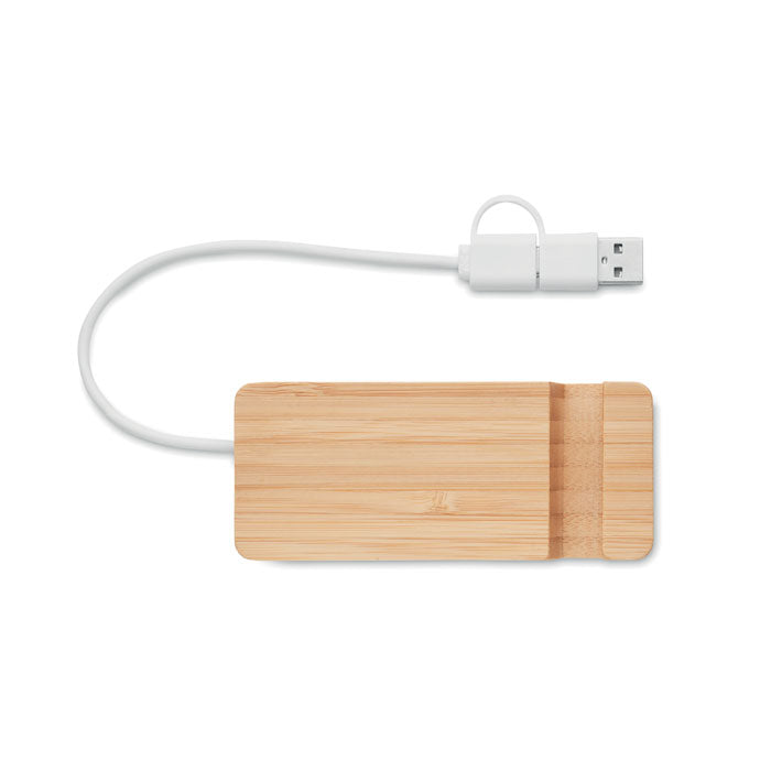 HUBSTAND - HUB USB de 4 puertos de bambú