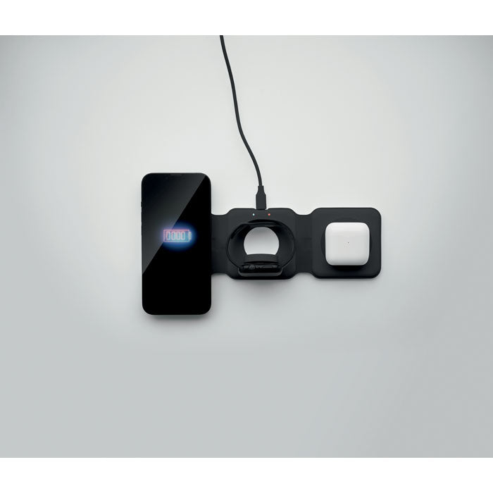 ORIO - Base de carga plegable 3 en 1 - Regalos Corporativos Personalizados · Clap Comunicacion