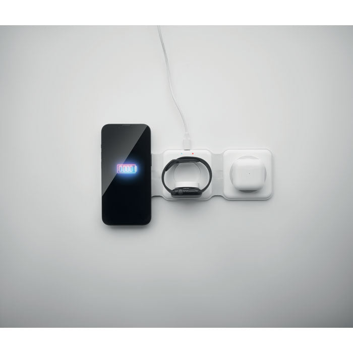 ORIO - Base de carga plegable 3 en 1 - Regalos Corporativos Personalizados · Clap Comunicacion